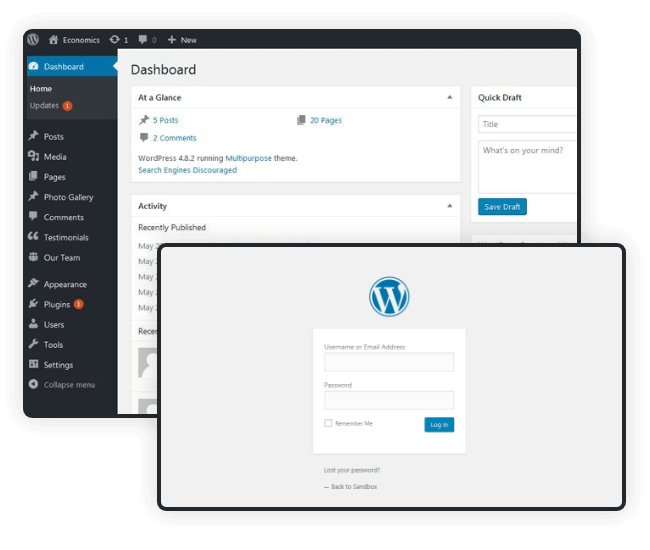 System Using Wordpress WordPress Development - organix-IT - Next Generation IT/Web Solutions